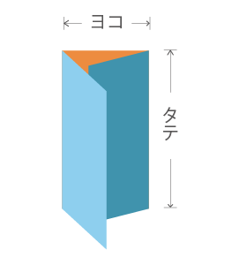 巻き三つ折り